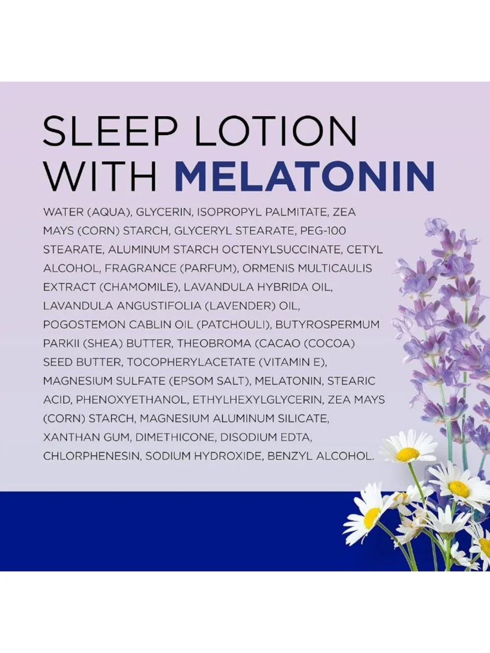 Sleep Body Lotion with Melatonin, Lavender & Chamomile - 24-Hour Moisture (3